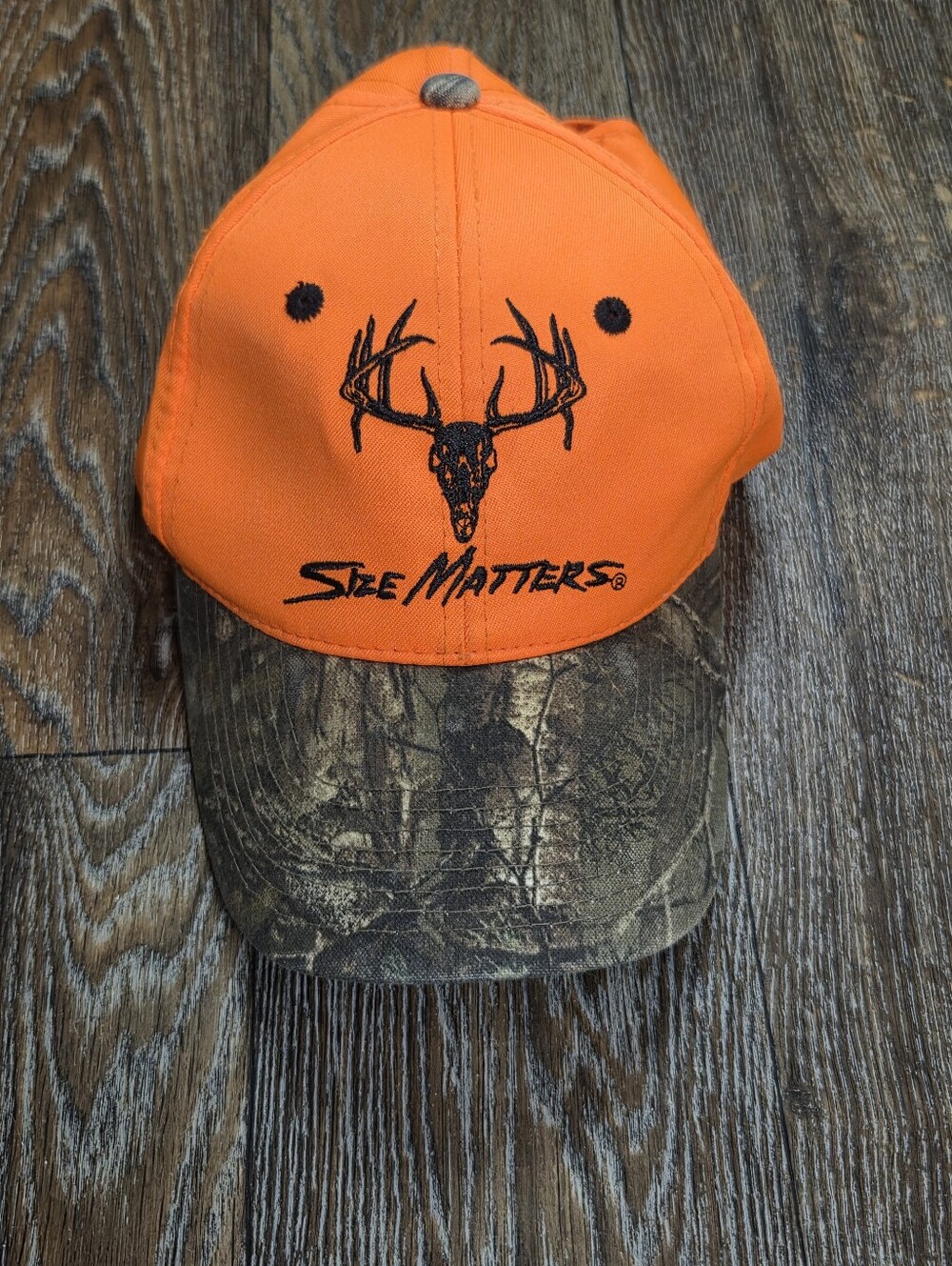 Outdoor Cap Mens Blaze Orange Size Matters Deer Skull Camo Hunting Hat One Size